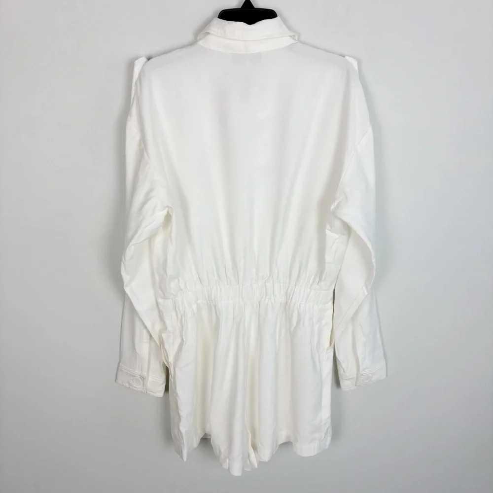 L’Academie Dylan Romper in White Size S